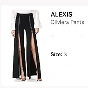 Alexis Oliviera Black Wide-Leg with front slit